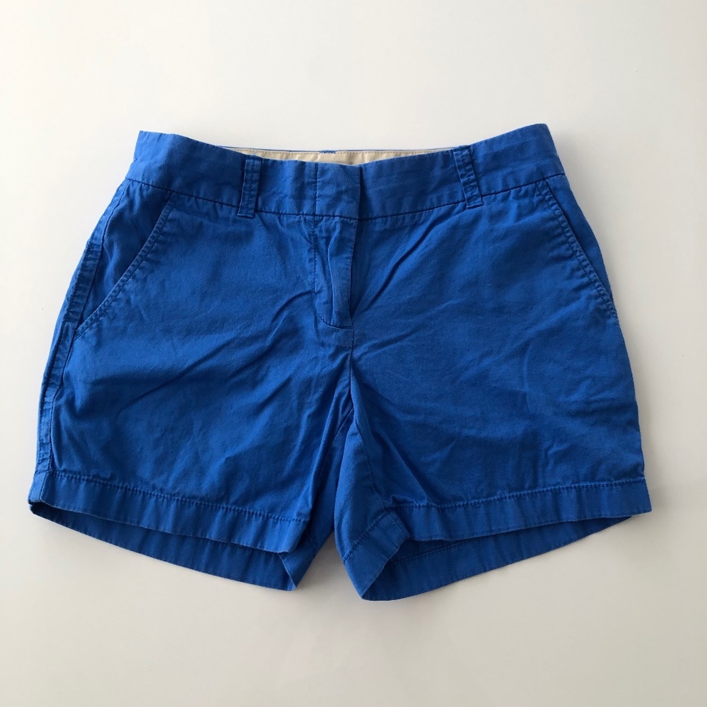 J. Crew blue chino shorts. Size 00